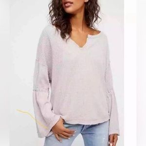 We The Free Free People Thermal Boho Oversized Top